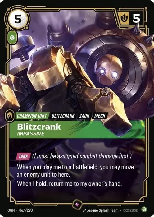 Blitzcrank, Impassive