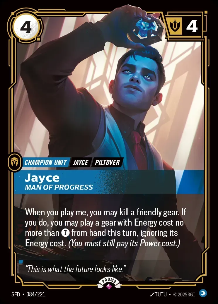 Jayce, Man of Progress