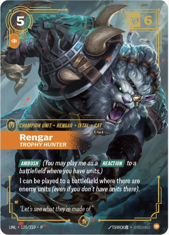 Rengar, Trophy Hunter