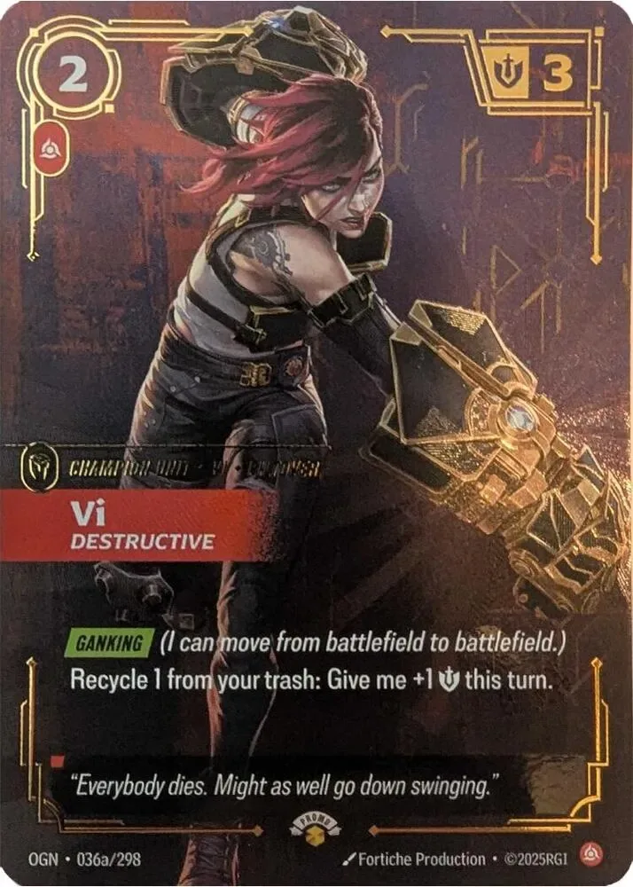 Vi, Destructive